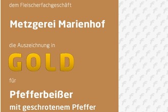 Gold Auszeichnung für unsere Pfefferbeißer